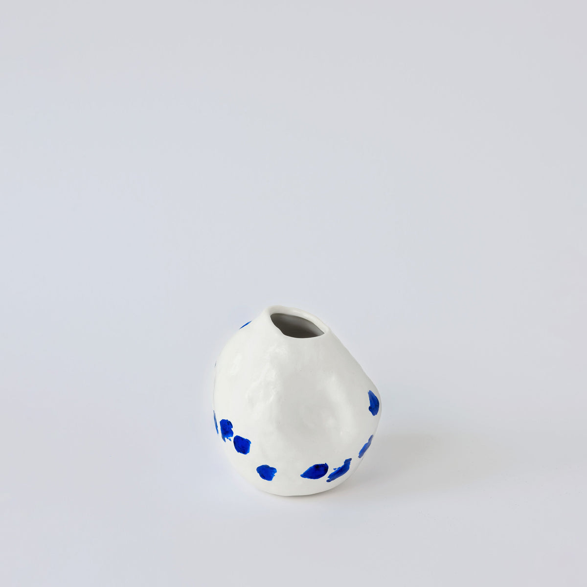 Kara White and Blue Porcelain Vase