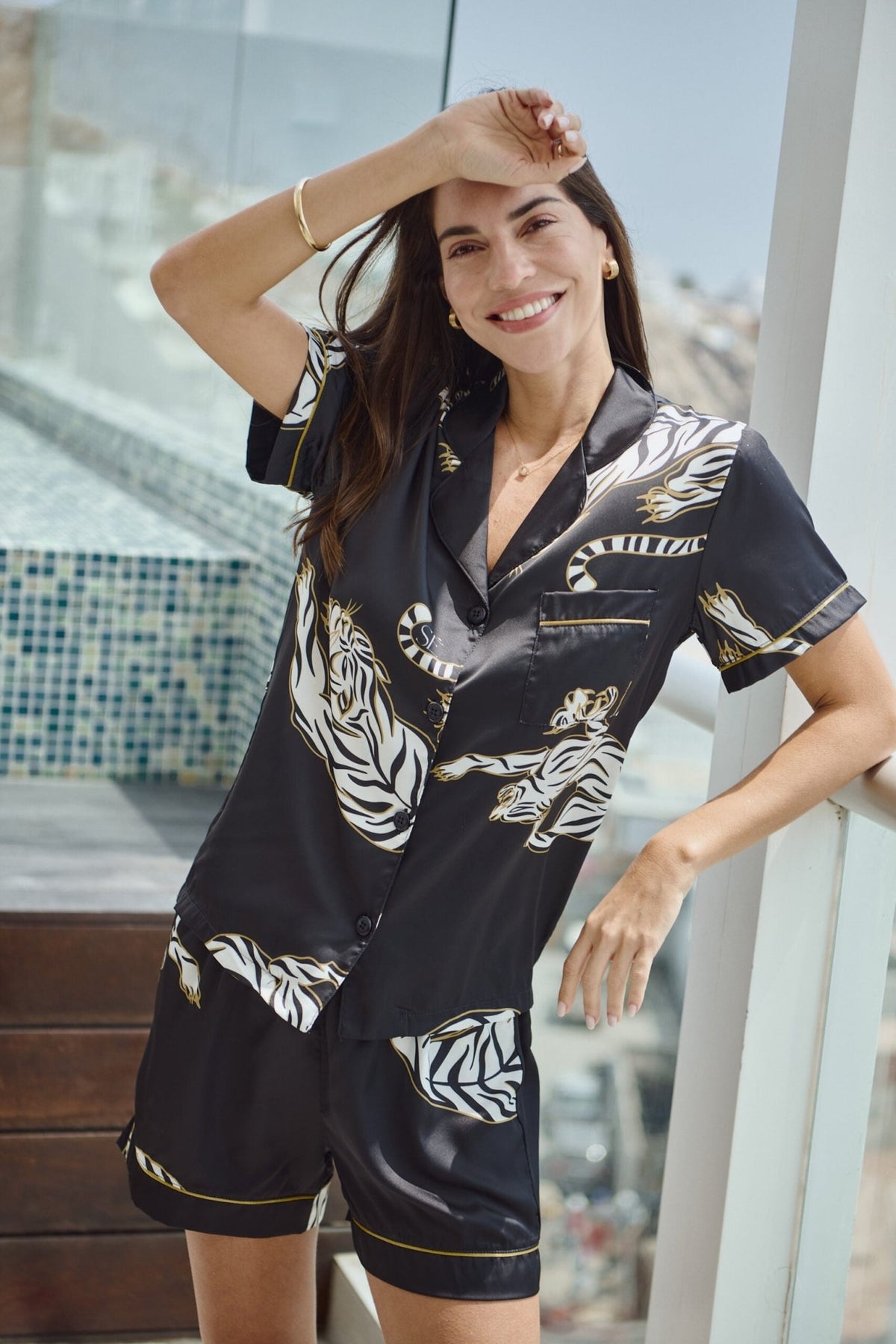 Washable Silk Pajama Set - Kenya Short - Shop Avnu