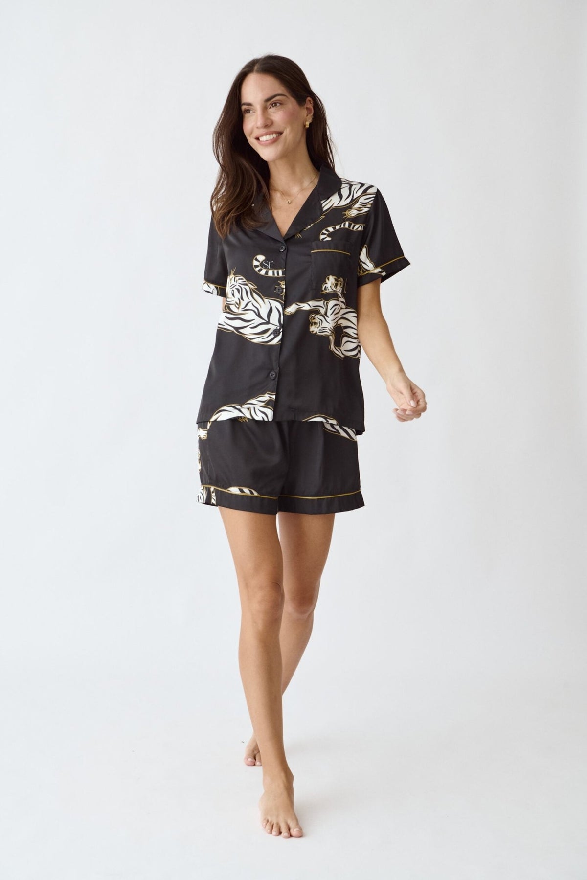 Washable Silk Pajama Set - Kenya Short - Shop Avnu