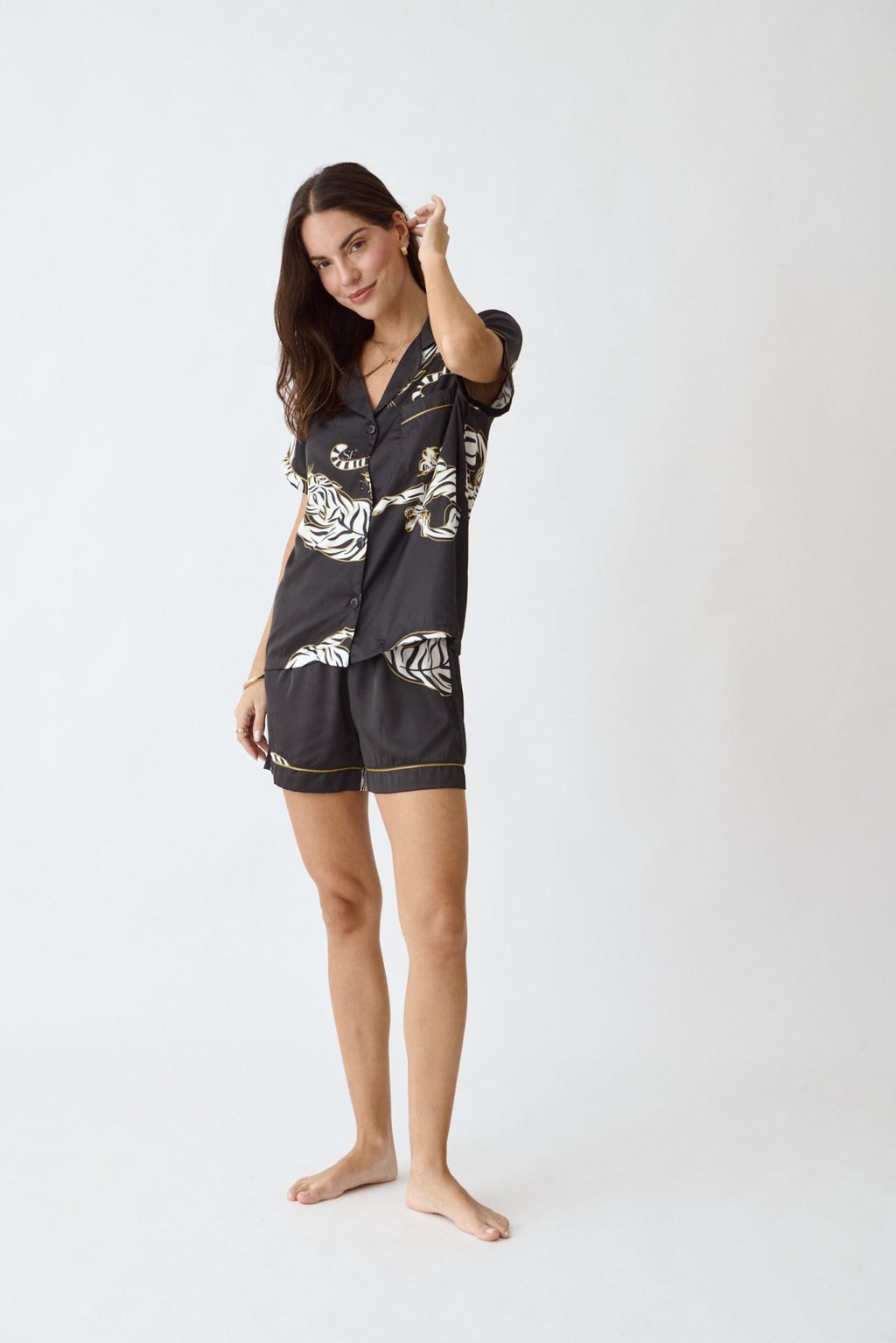 Washable Silk Pajama Set - Kenya Short - Shop Avnu