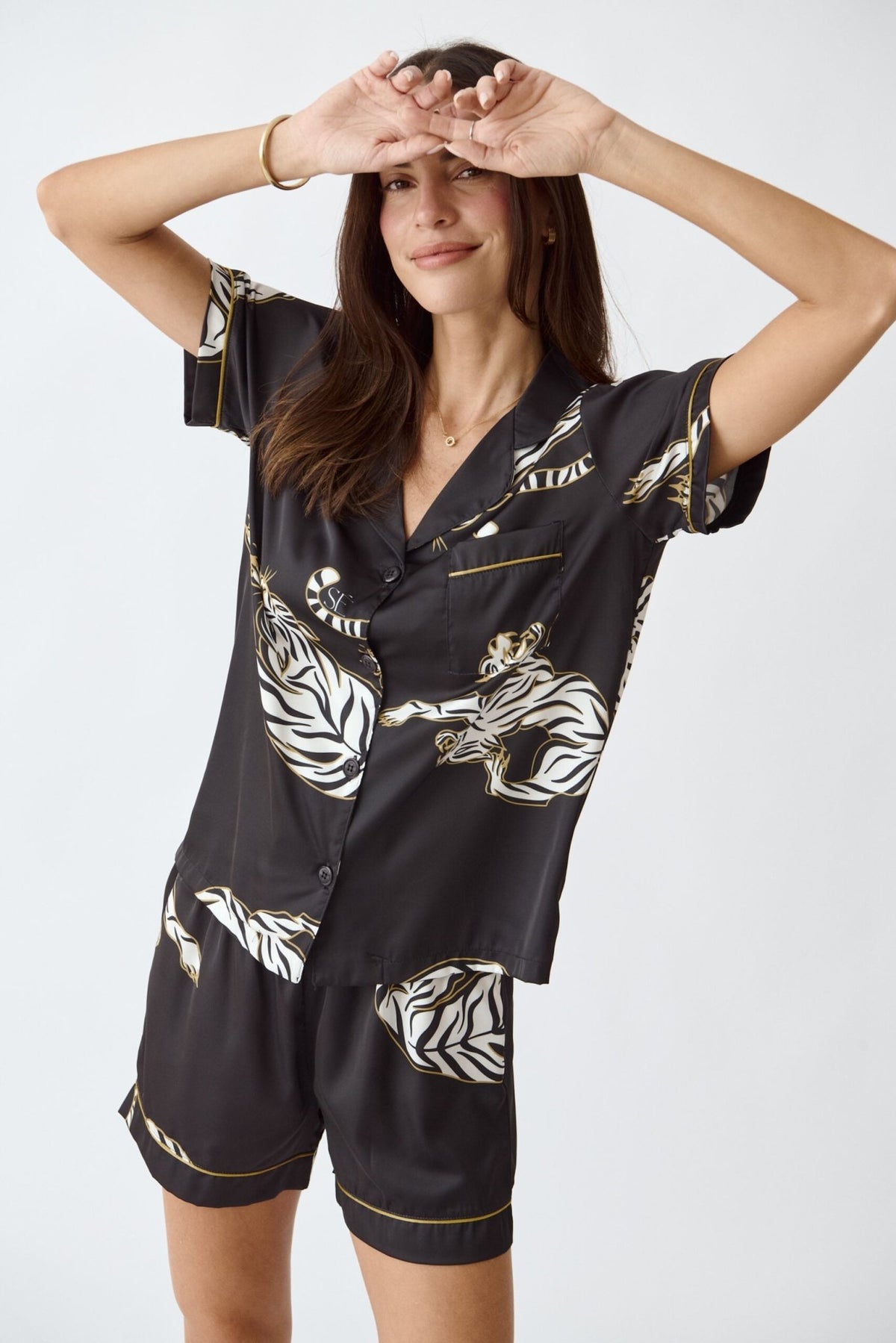 Washable Silk Pajama Set - Kenya Short - Shop Avnu