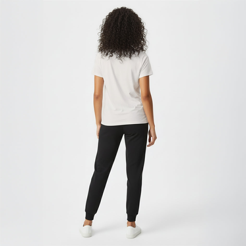 Kenzi White Short Sleeve Crew