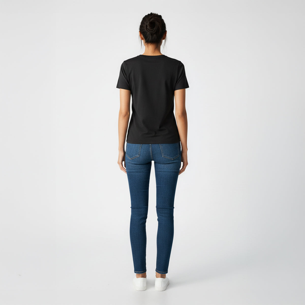 Kenzi Black Short Sleeve Crew