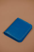 Leather cardholder Wallet Pacific Blue
