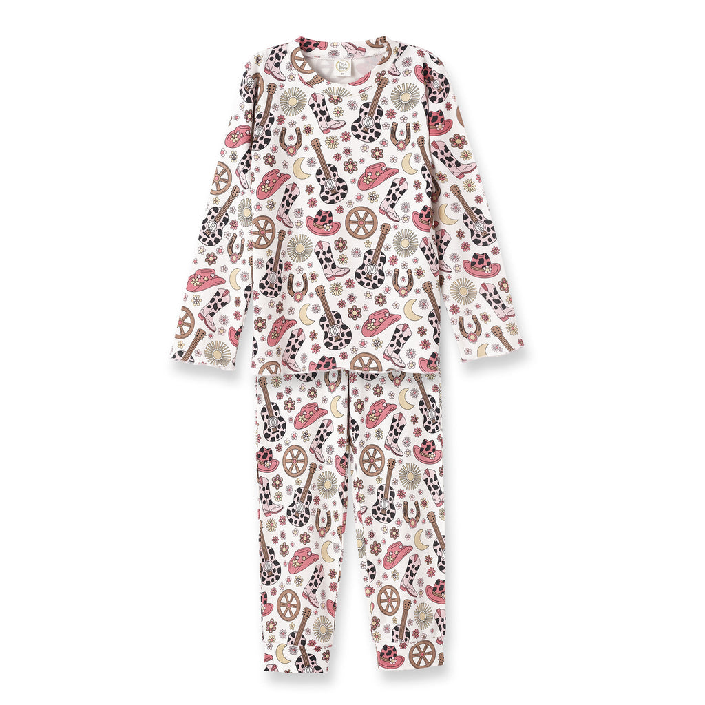 Cowgirl Cutie Girl's Bamboo Pajama Set - Shop Avnu