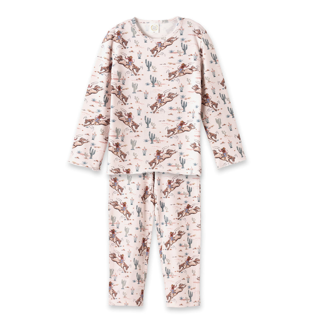 Prairie Princess Girl's Western Bamboo Pajama Set - Shop Avnu