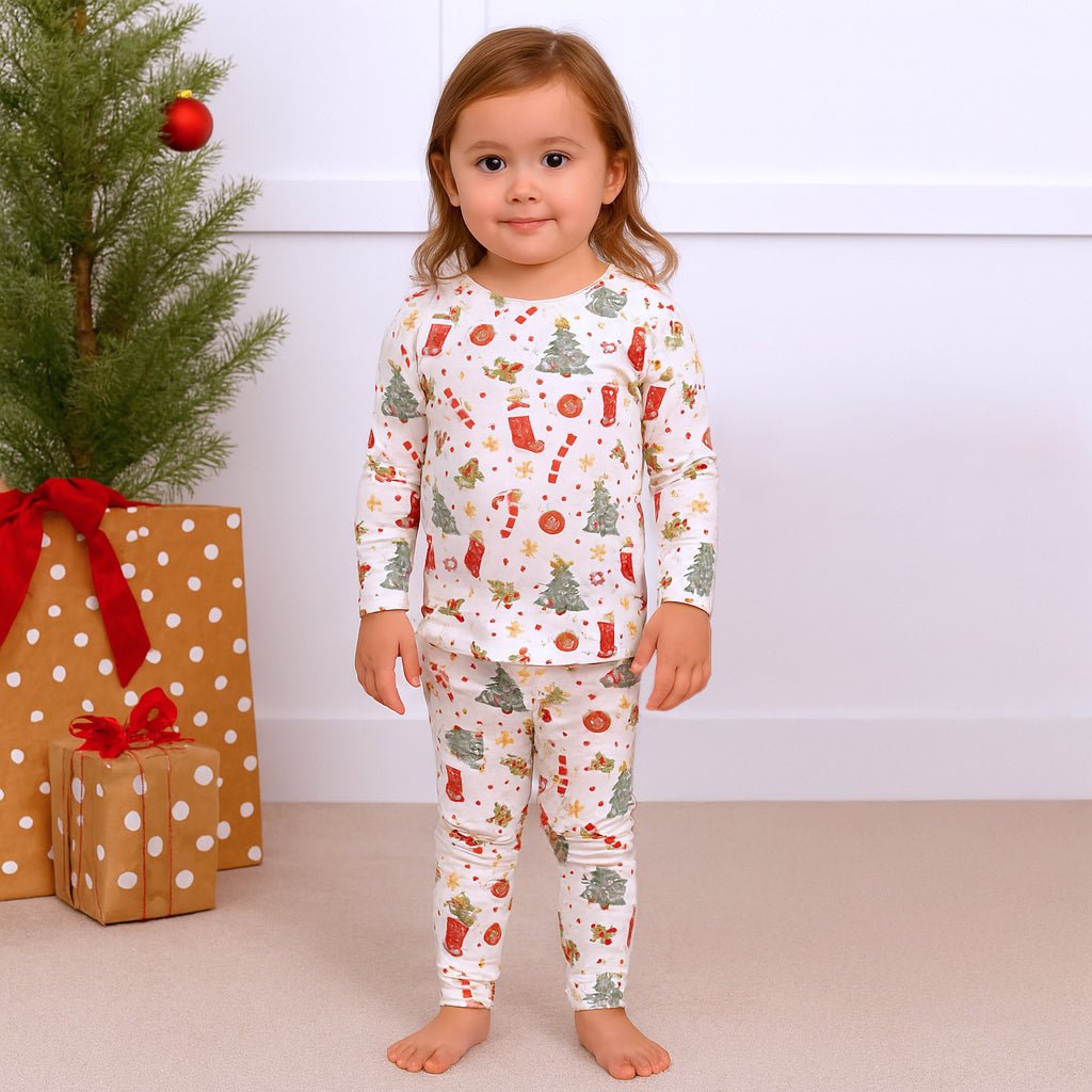 Kids’ Christmas Pajama Set – Soft Bamboo Holiday Sleepwear - Shop Avnu