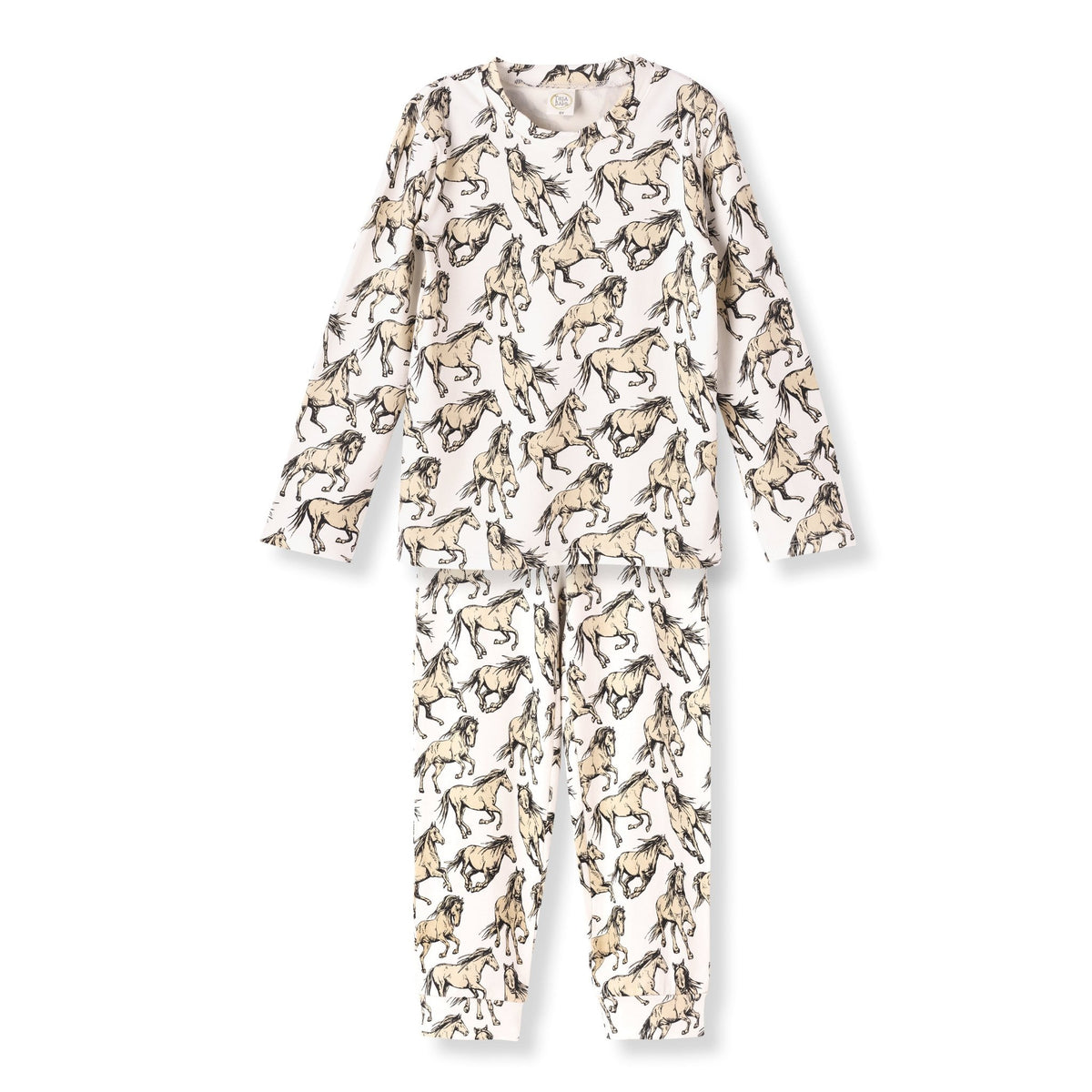 Wild Horses Kids Bamboo Pajama Set - Shop Avnu