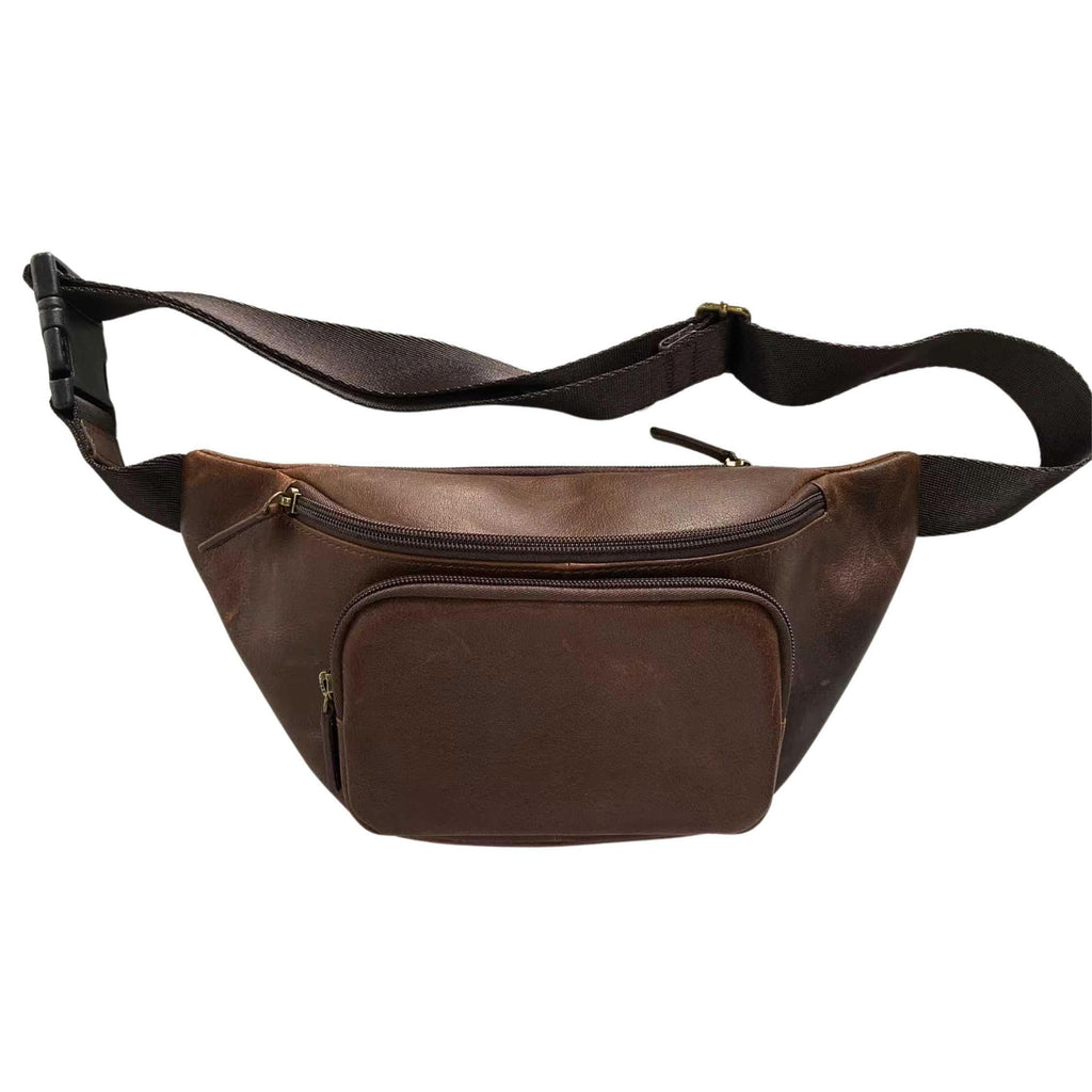 Cambridge Full-Grain Leather Waist Pack / Leather Waist Bag