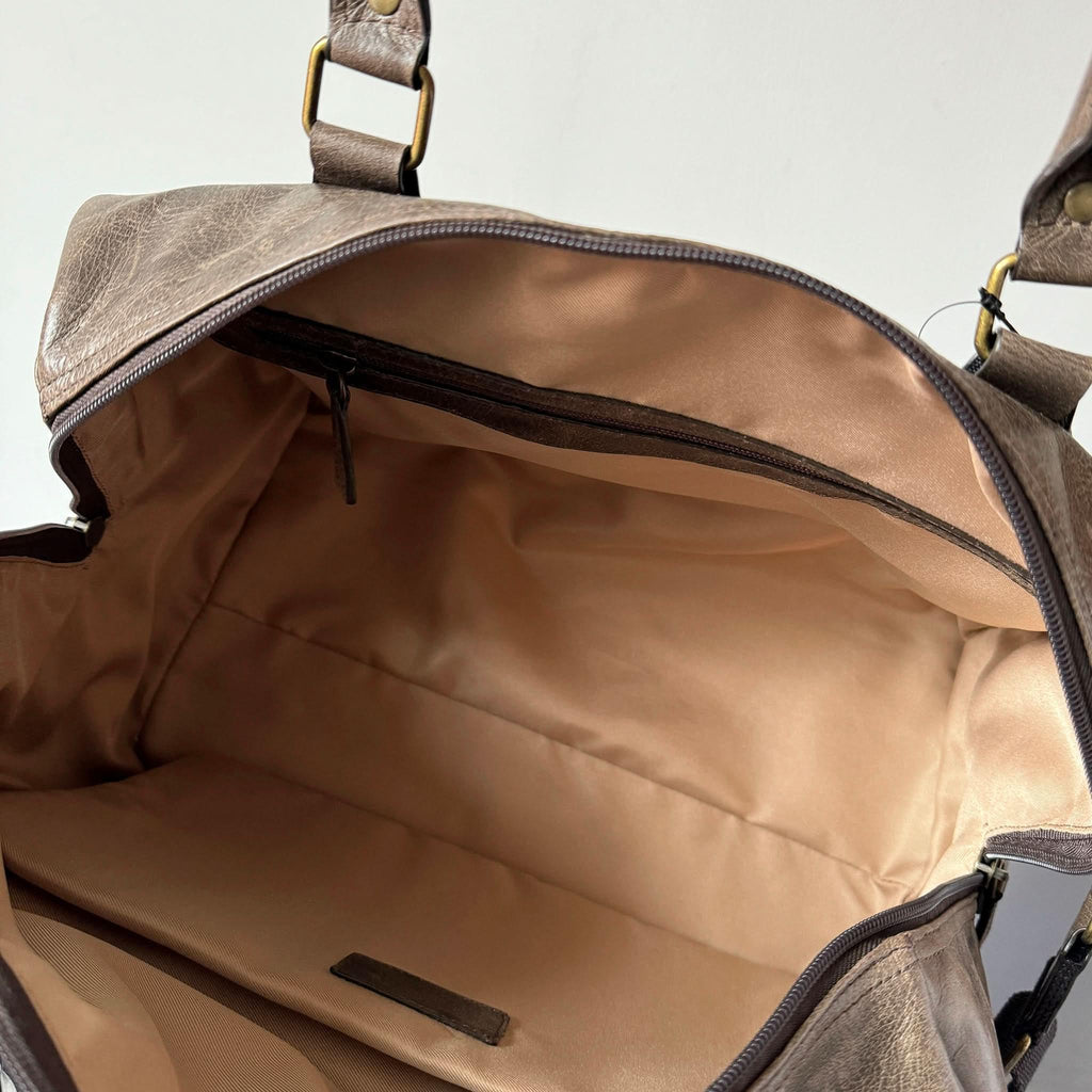 Crazy Horse Leather Weekender Travel Bag