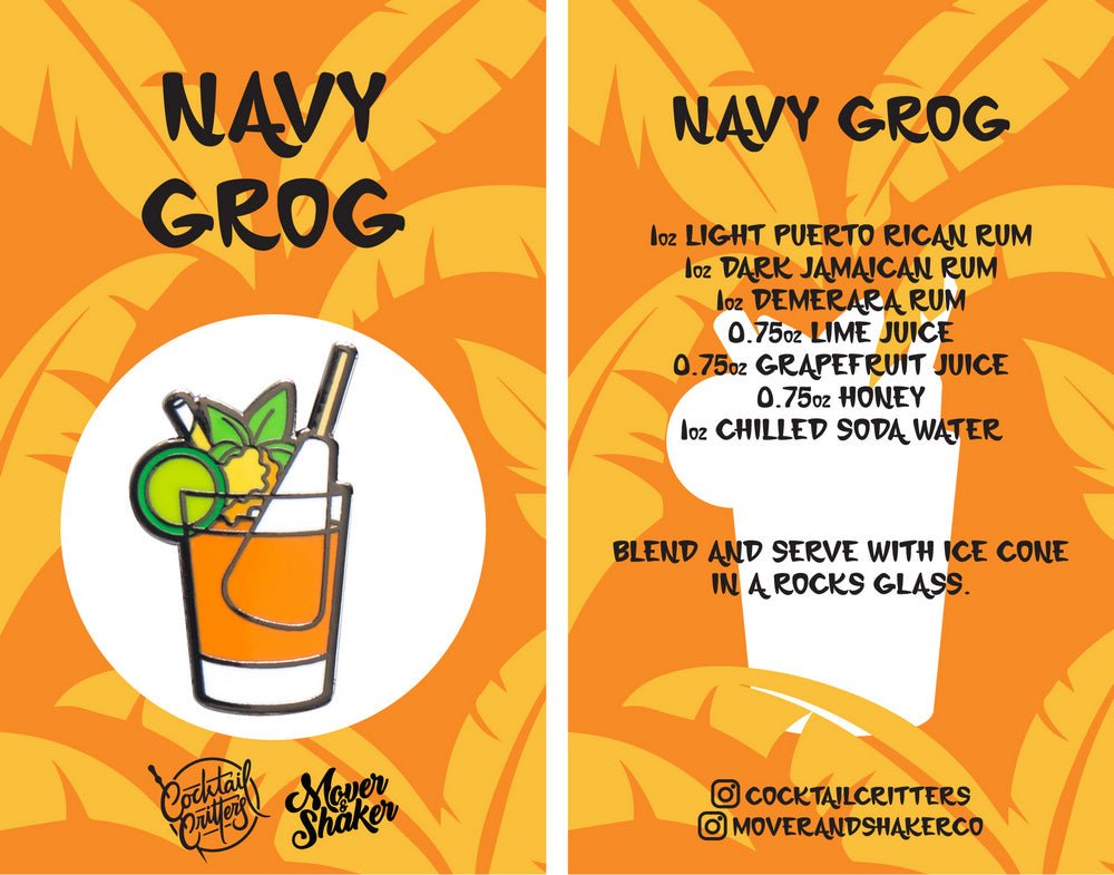 Navy Grog Pin - Shop Avnu
