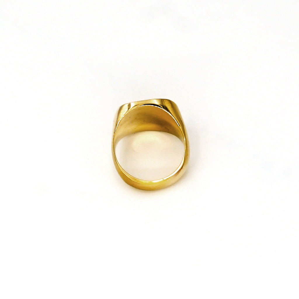 Unisex Mamba Square Shaped Signet Ring, Jewelry