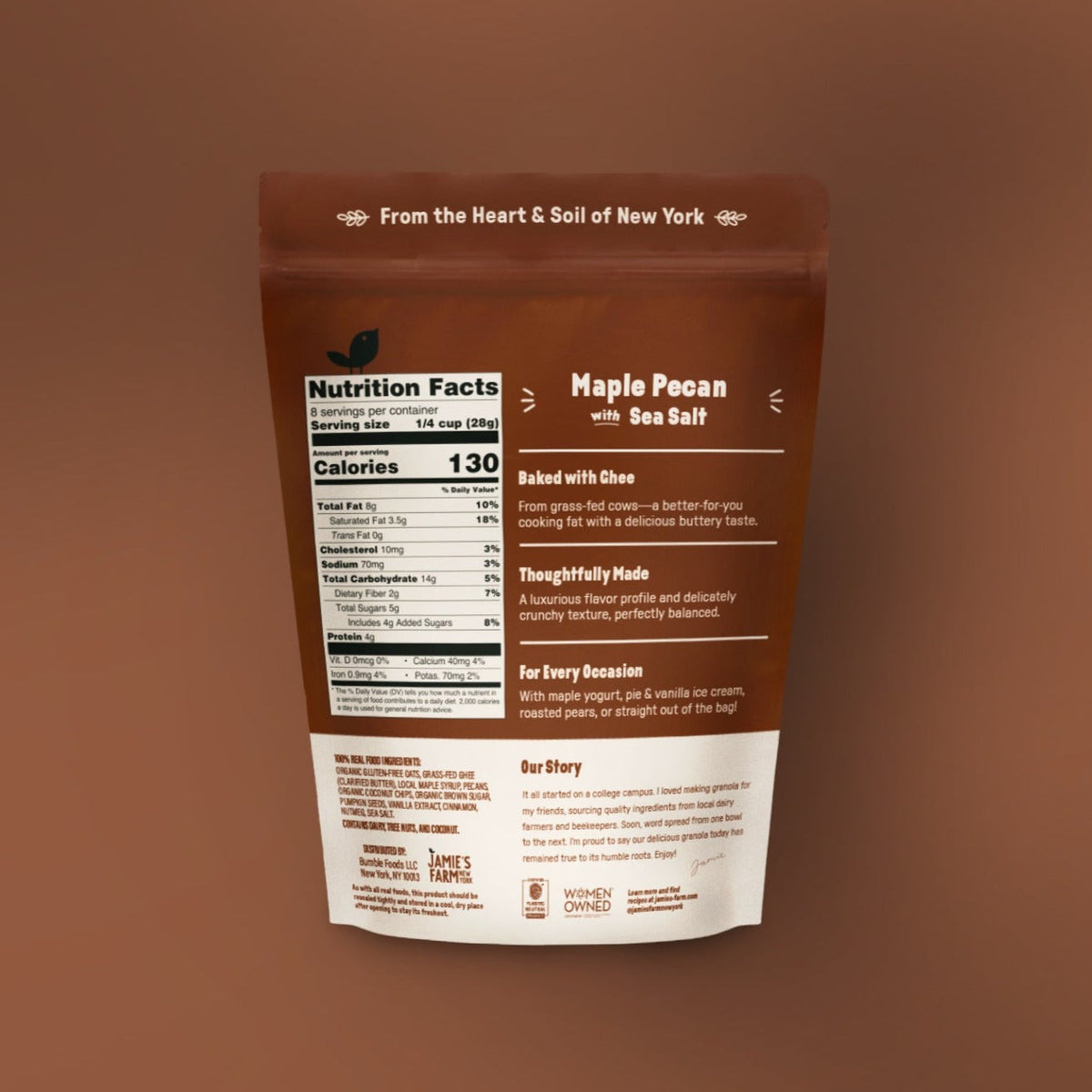 Maple Pecan Granola with Sea Salt