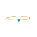 Maria 14K Gold Diamond and Turquoise Bangle - Shop Avnu