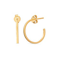 Megan 14K Gold Hoop Earrings - Shop Avnu