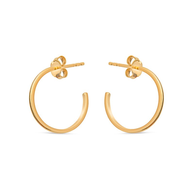 Megan 14K Gold Hoop Earrings - Shop Avnu