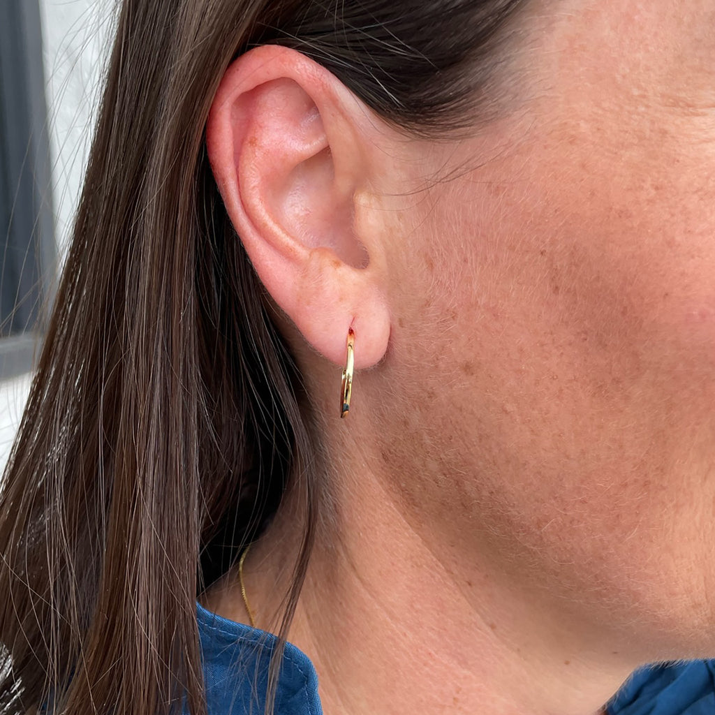 Megan 14K Gold Hoop Earrings - Shop Avnu