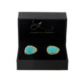 Men's Cufflink Set - Turquoise - Shop Avnu