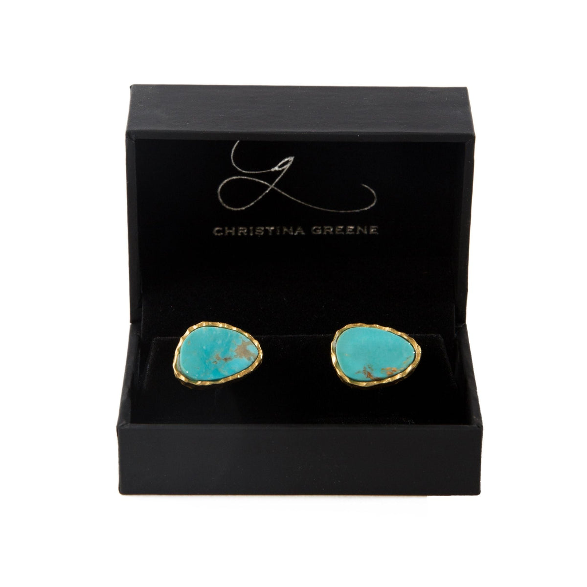 Men's Cufflink Set - Turquoise - Shop Avnu