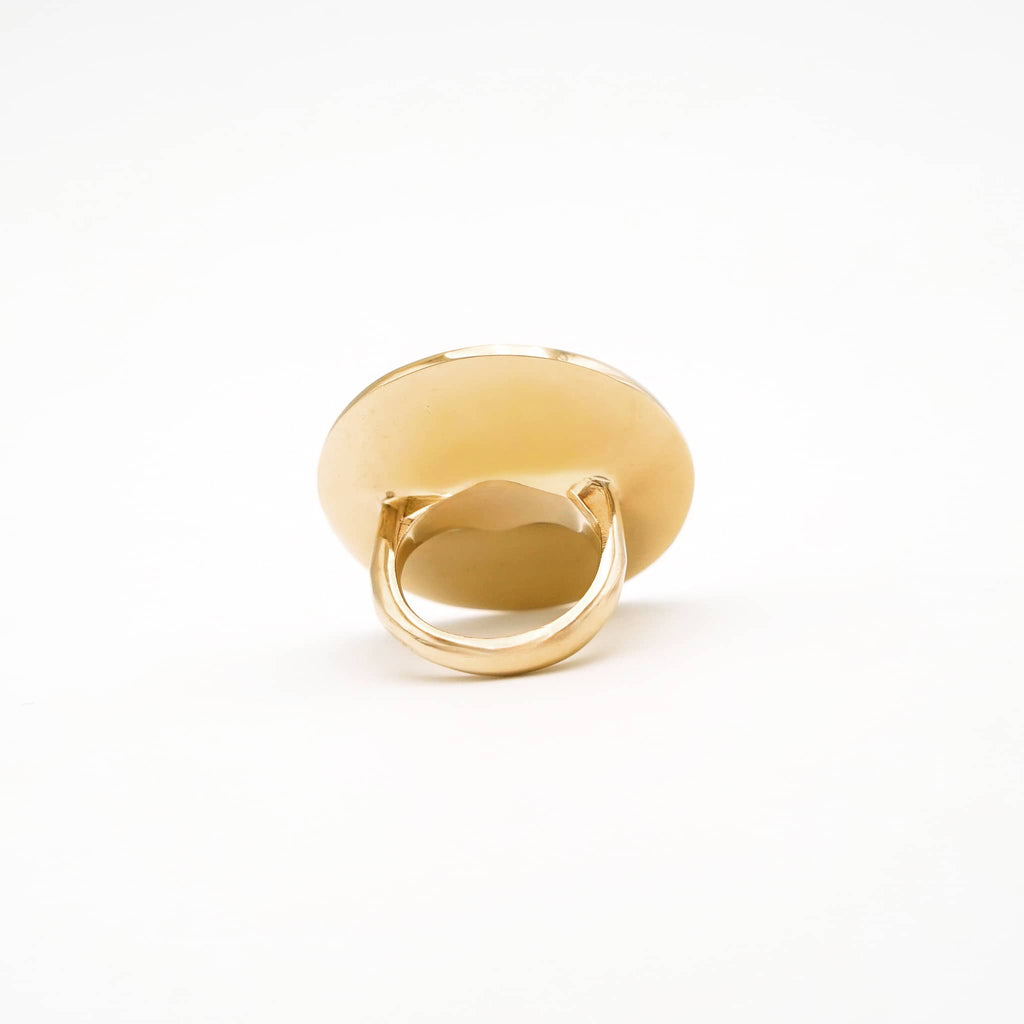 Mwanzo Circular Large Disc Ring for Women