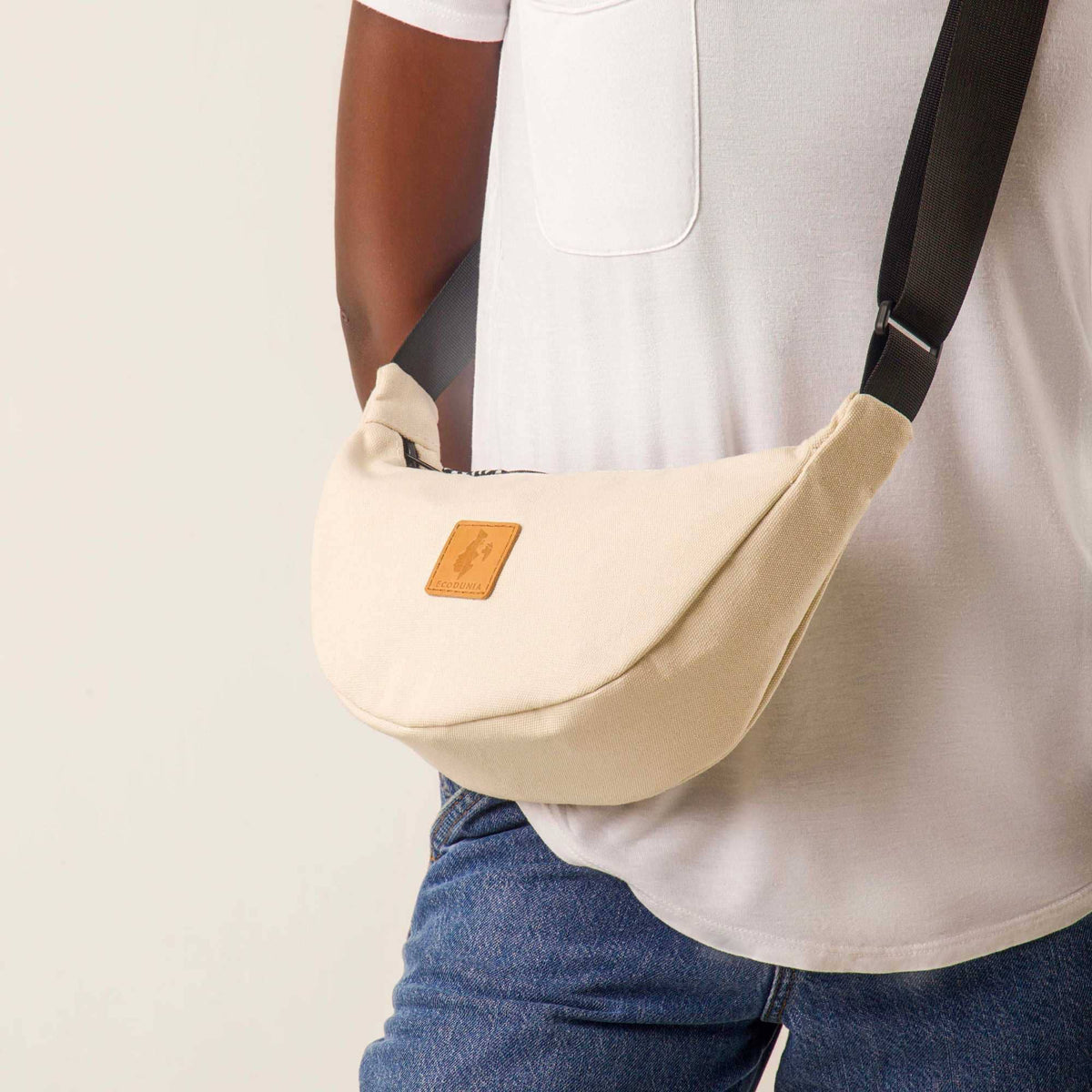 Round Mini Shoulder Bags for Women - Canvas Bag