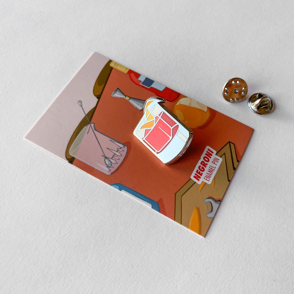 Negroni Cocktail Pin - Shop Avnu