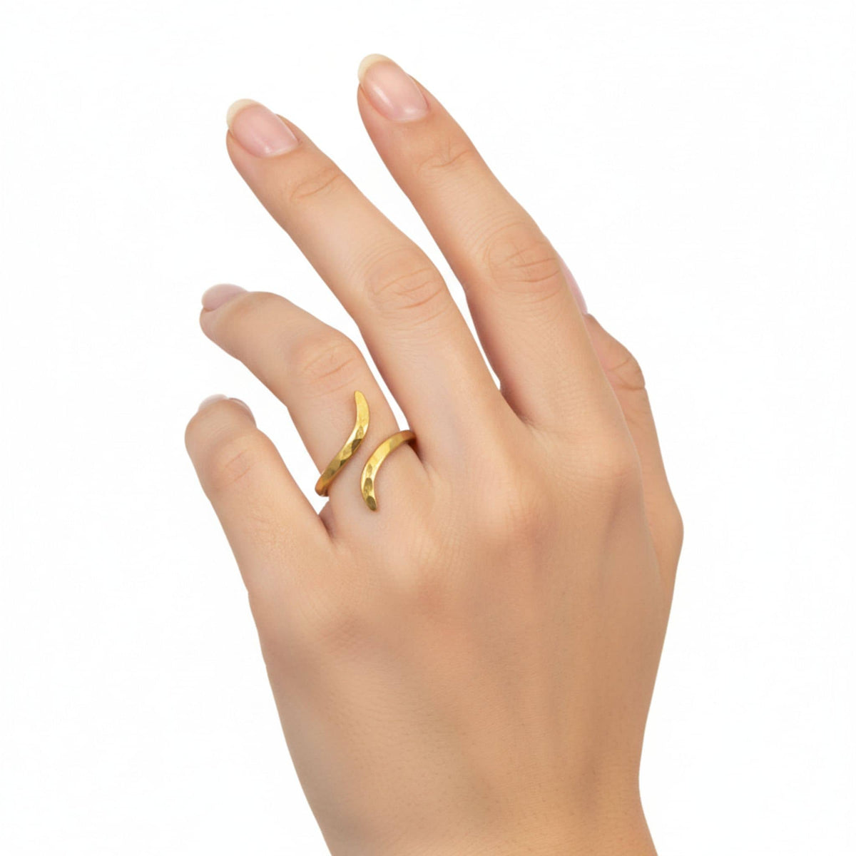 Nema Adjustable Coil Band Ring for Women