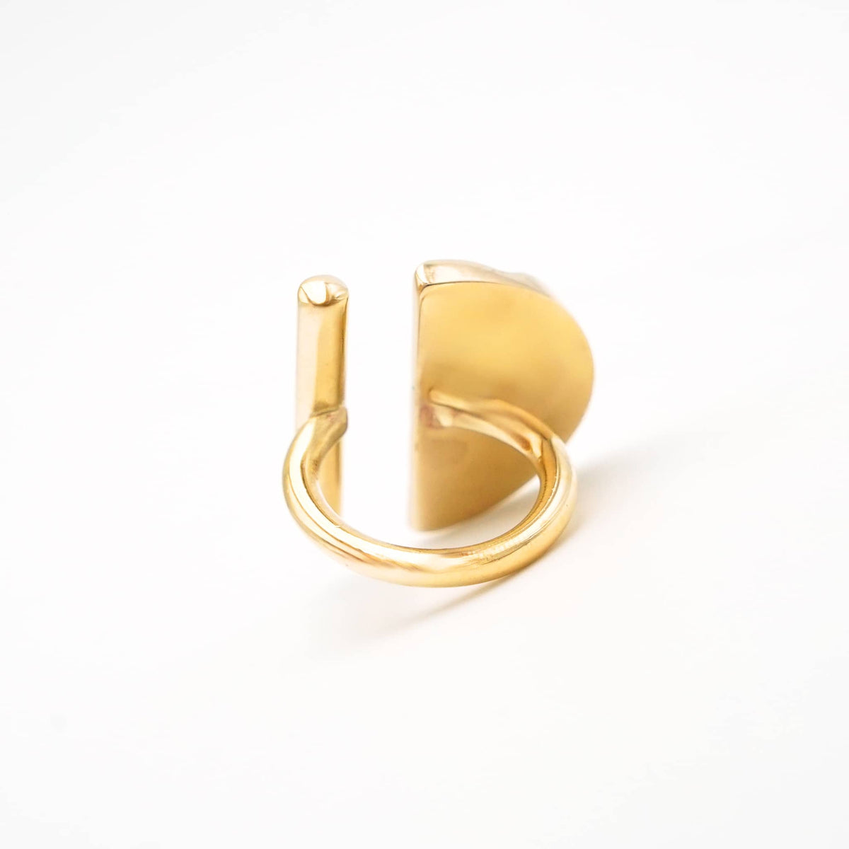 Nika Bar and Semicircle Adjustable Ring for Women