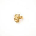 Nika Bar and Semicircle Adjustable Ring for Women