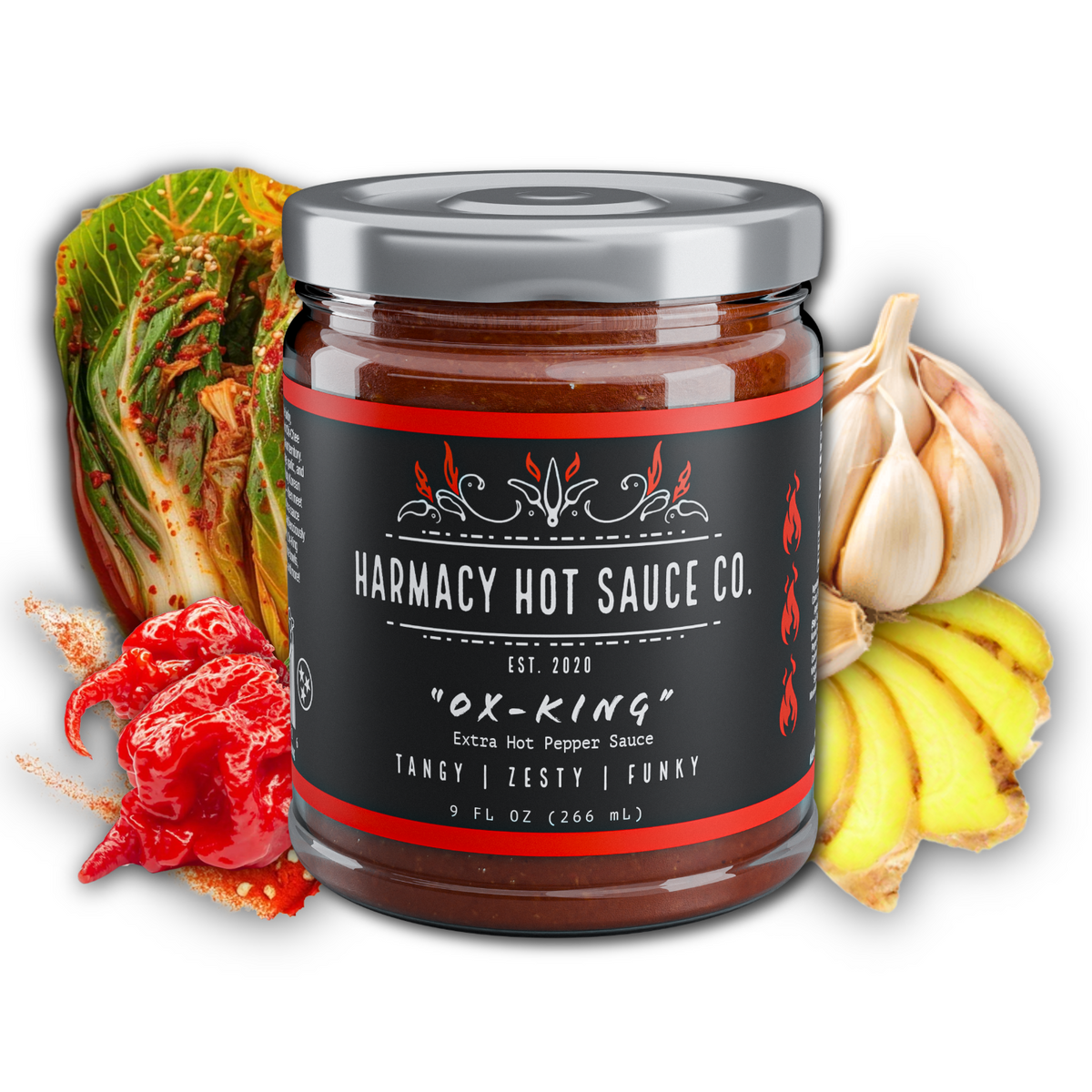Ox-King - Extra Hot Kimchi Sauce (9oz)