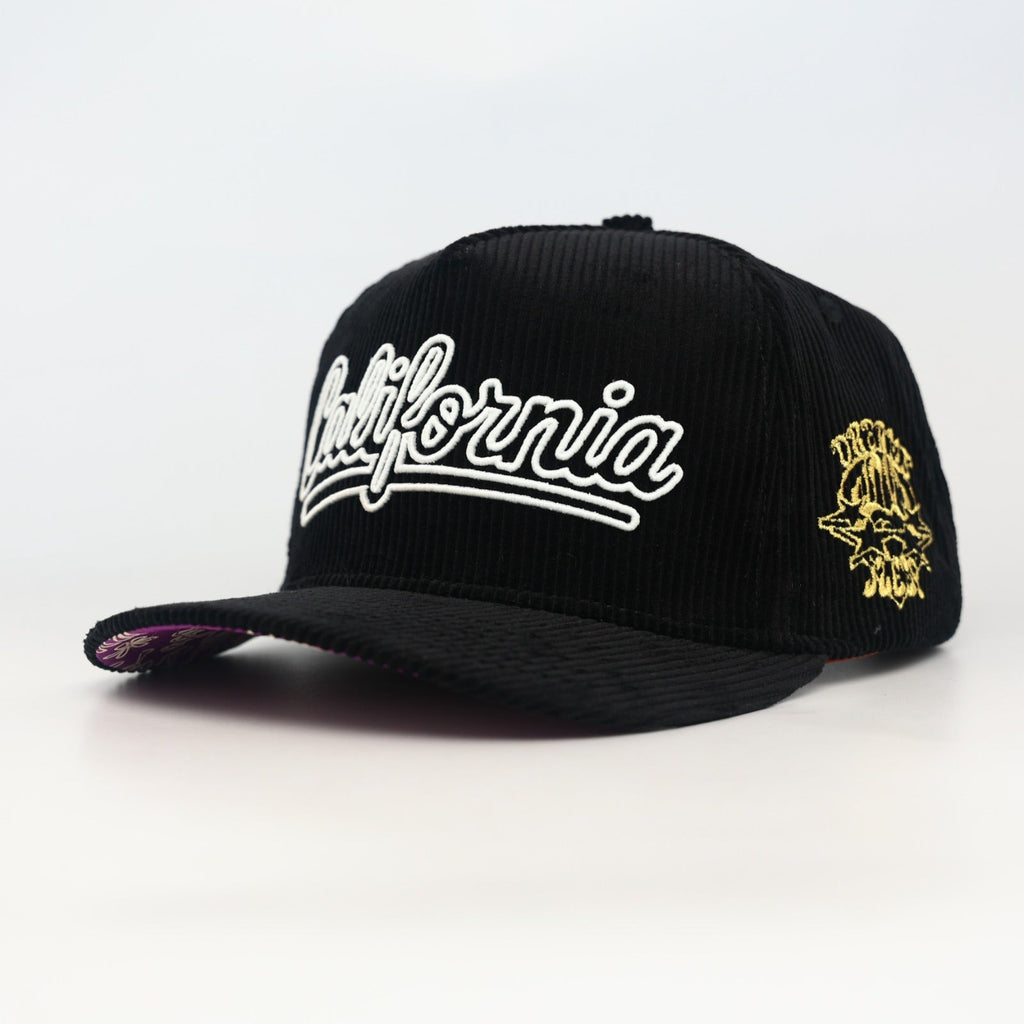 OG CA: Dreams on the West Snapback (Black Corduroy) - Shop Avnu