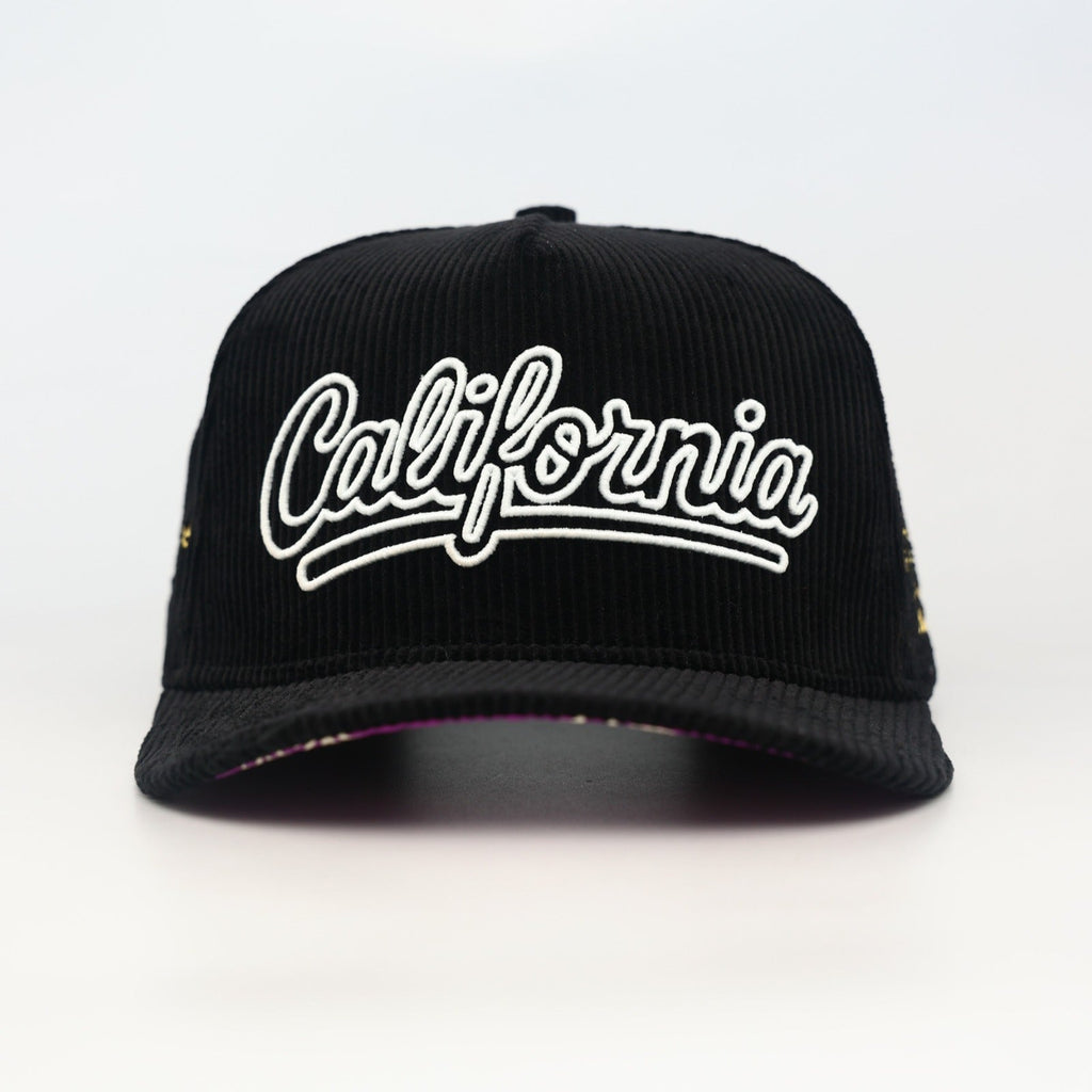 OG CA: Dreams on the West Snapback (Black Corduroy) - Shop Avnu