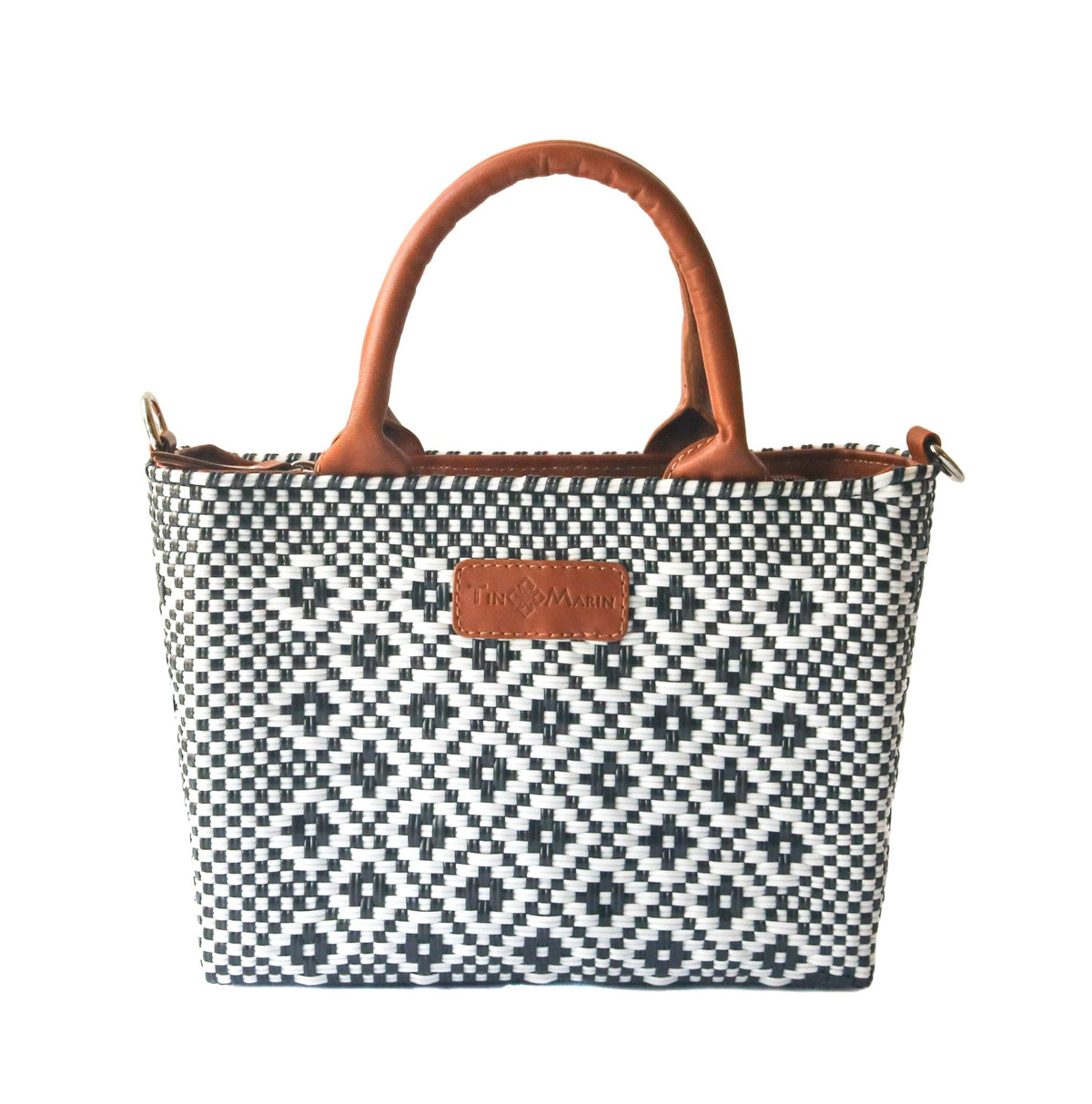 Panda Small Woven Crossbody Bag