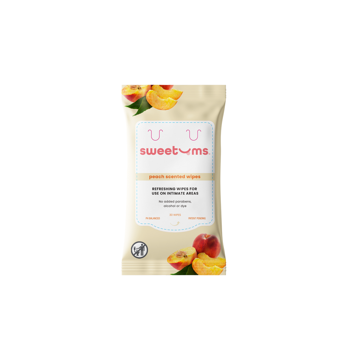 Peach Scented and Unflavored Daily Wipes