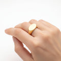 Pendo Oval Signet Brass Ring
