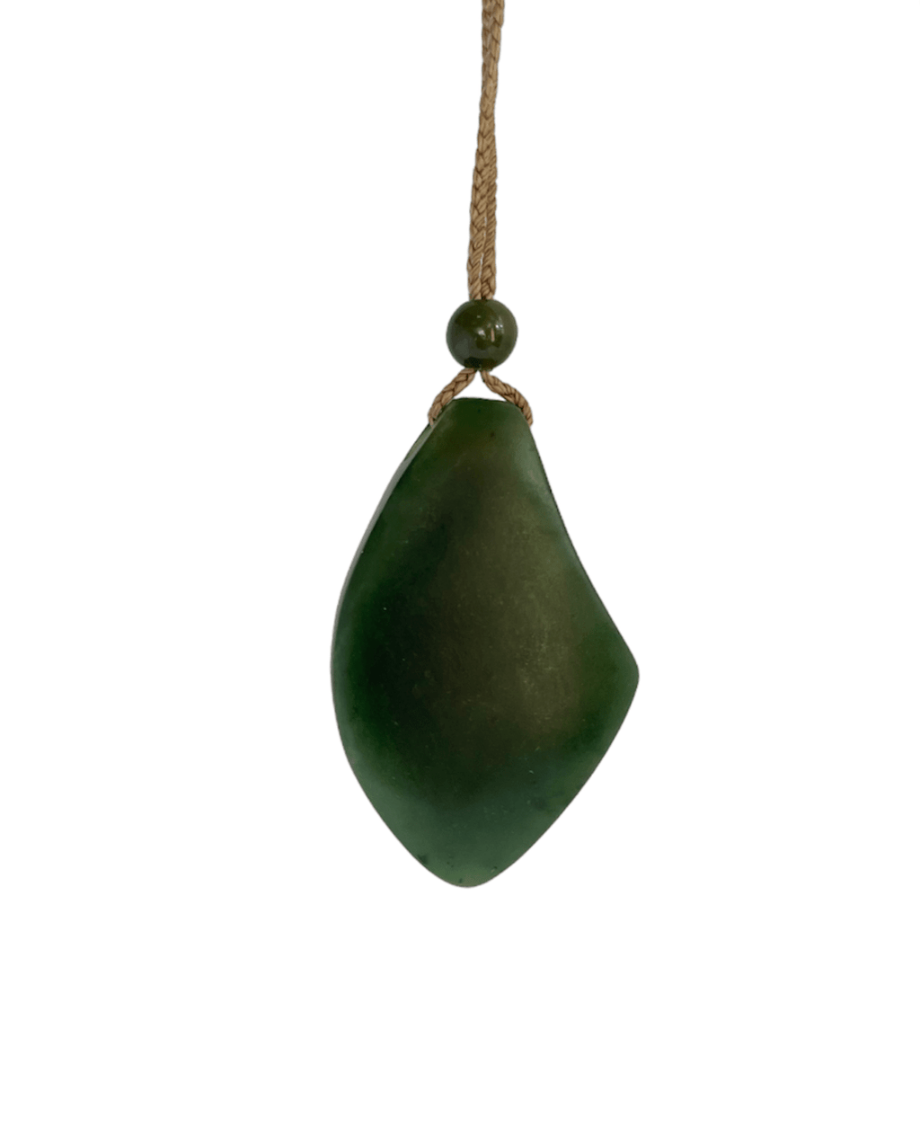 Jade Pendant, with Australia Jade and Abalone Inlay, 1.75" - Shop Avnu