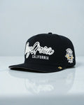 OG BA: From the Bay to the World Snapback (Black Acrylic Wool) - Shop Avnu