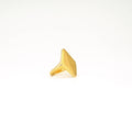 Pia Brass Geometric Pyramid Statement Ring
