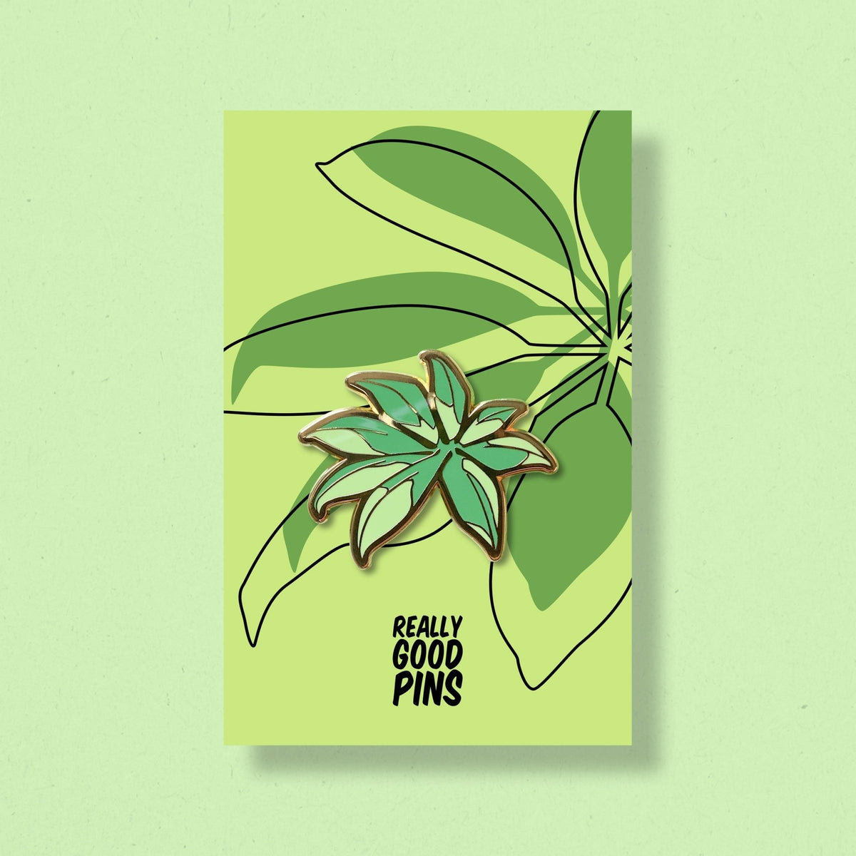 Umbrella Leaf Pin - Shop Avnu