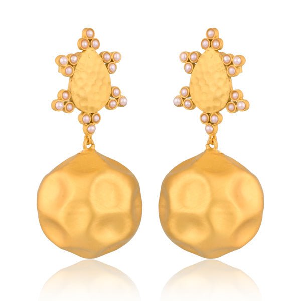 Playa del Sol Drop Earrings - Pearl - Shop Avnu