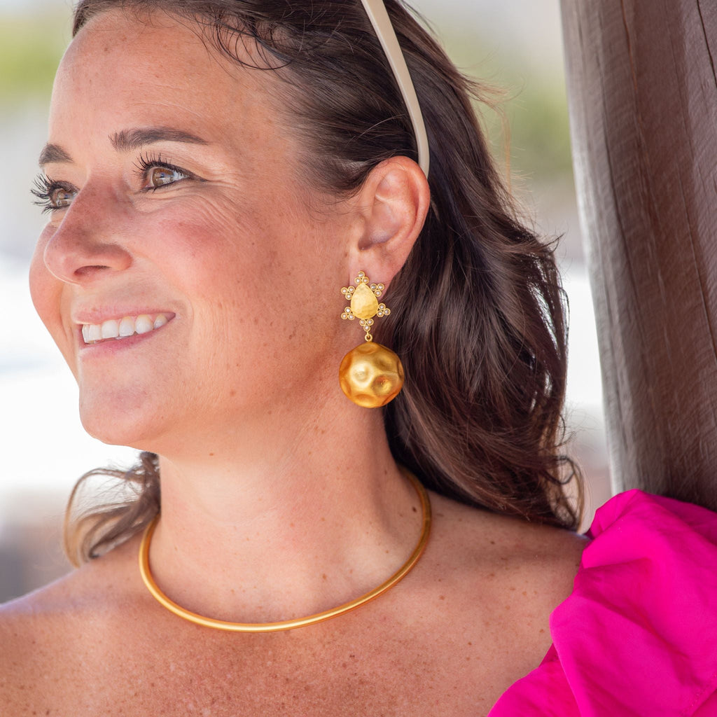 Playa del Sol Drop Earrings - Pearl - Shop Avnu