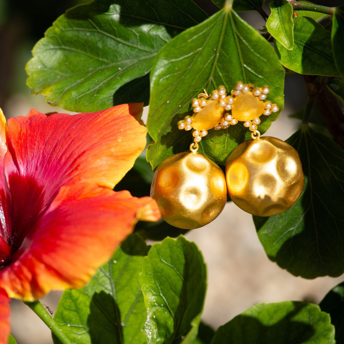 Playa del Sol Drop Earrings - Pearl - Shop Avnu