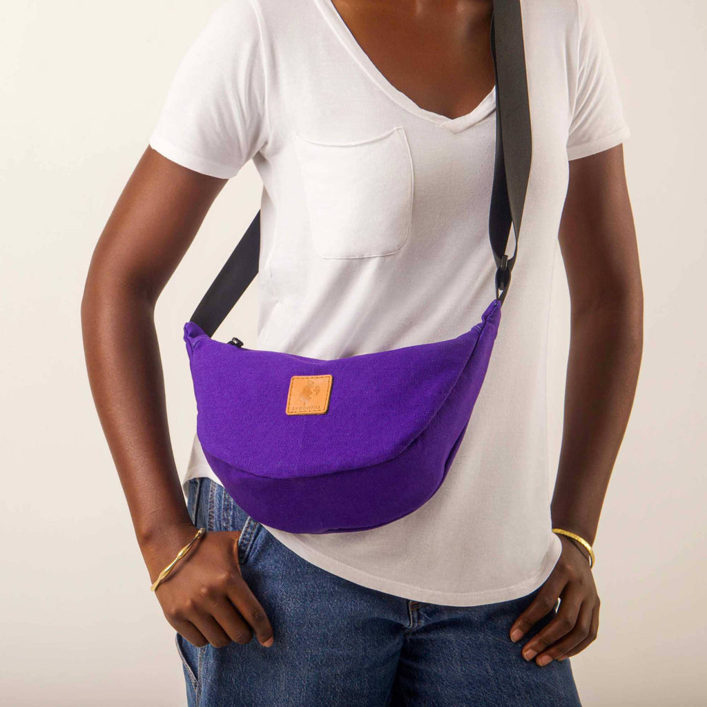 Round Mini Shoulder Bags for Women - Canvas Bag