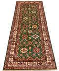 Super Kazak (4'x9' Runner) green/ivory