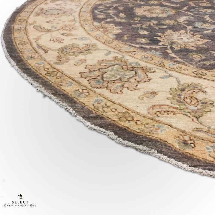 Chobi (8' Round) gray/lt.gold