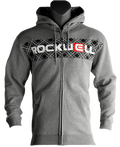 Plaid Block Zip Hoodie