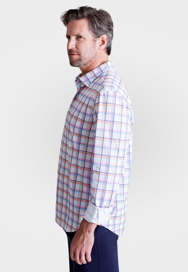 Rob Plaid Long Sleeve Tech Shirt