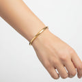Round Open Twisted Cuff Bracelet for Men and Women - Pili
