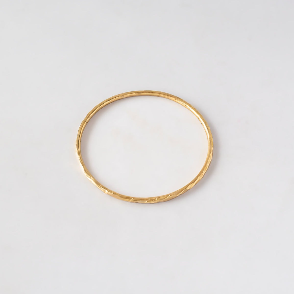 Thin Circular Textured Brass Bangle for Women - Raha