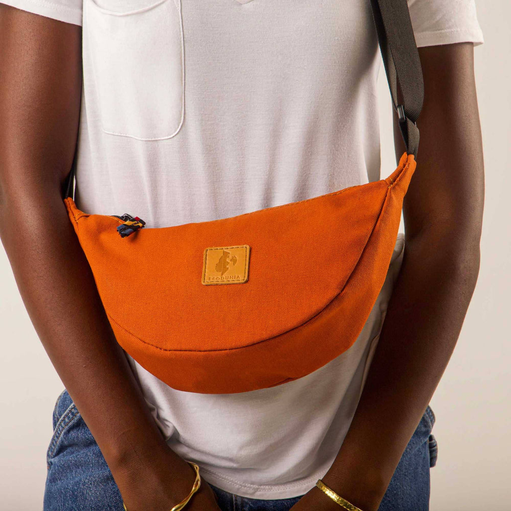 Round Mini Shoulder Bags for Women - Canvas Bag